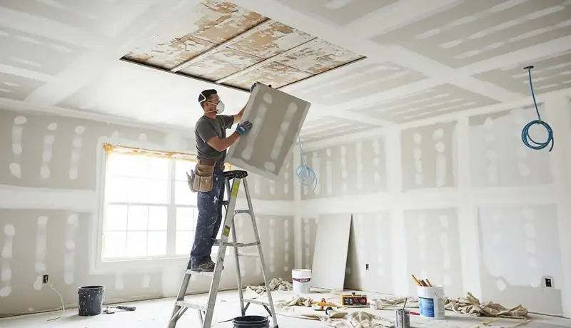 Water-Damaged Ceiling Restoration in Florin, CA in Florin, CA